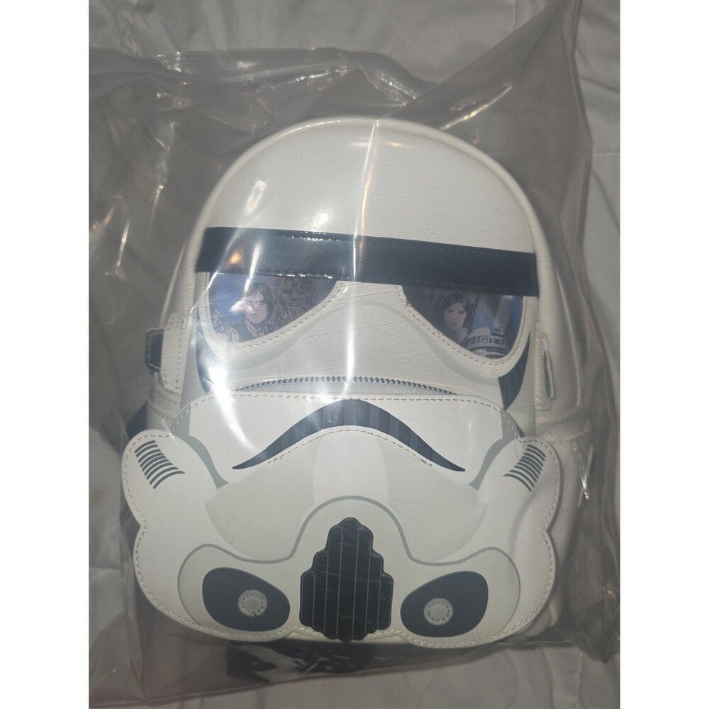 Loungefly Disney star wars stormtrooper mini backpack bookbag purse bag!